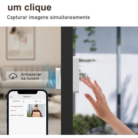 Fechadura Digital Inteligente B36 — Acesso por Biometria, Senha, Cartão + Campainha Digital