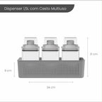 Kit Dispenser Altura: 6 Dispensers + 2 Cestos